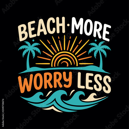 Summer Typography T Shirt Design