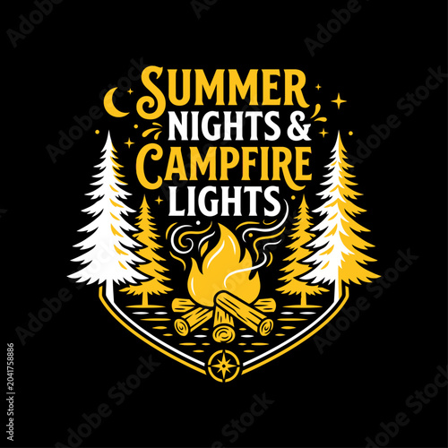 Summer Typography T Shirt Design