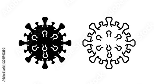 Canvastavla Deadly Virus Contagion Icon: Global Health Crisis, Pandemic Outbreak and Infecti