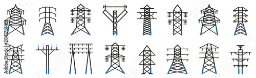 Foto Power transmission tower collection