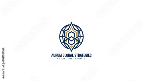 Aurum Global Strategies Business Logo Design
