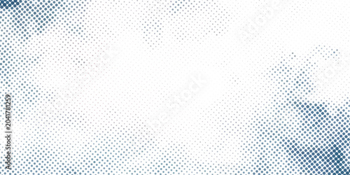Tableau sur toile Transparent Vector Gradient Blue white Color Halftone Background Staggered Dots Pattern modern dotted arts abstract