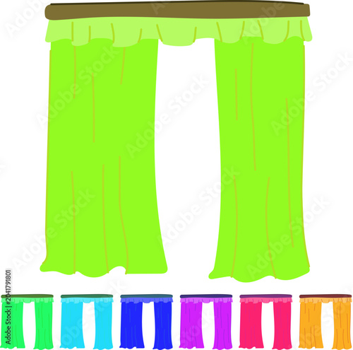 Foto thermal blackout curtains cartoon