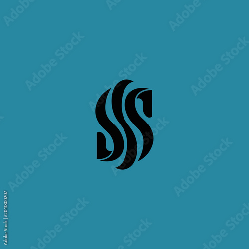 Abstract SSS Logo Design.