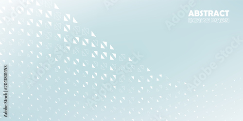 Abstract white geometric triangle pattern vector background. Minimal light graphic design template for modern corporate presentation, banner and cover layout.