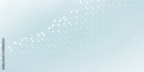 Картината върху платно Abstract white geometric triangle pattern vector background