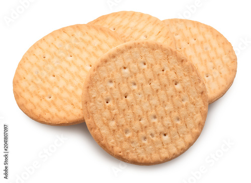 Canvastavla Marie biscuit isolated on white background