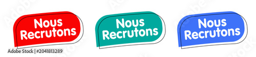 Nous recrutons