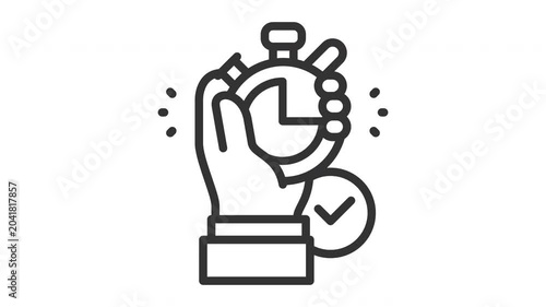 Animated countdown icon