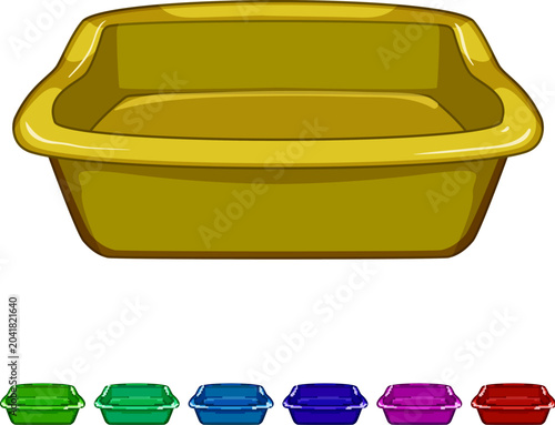 Slika na platnu utensil basin plastic cartoon