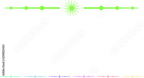 Tableau sur toile constellation celestial divider border cartoon