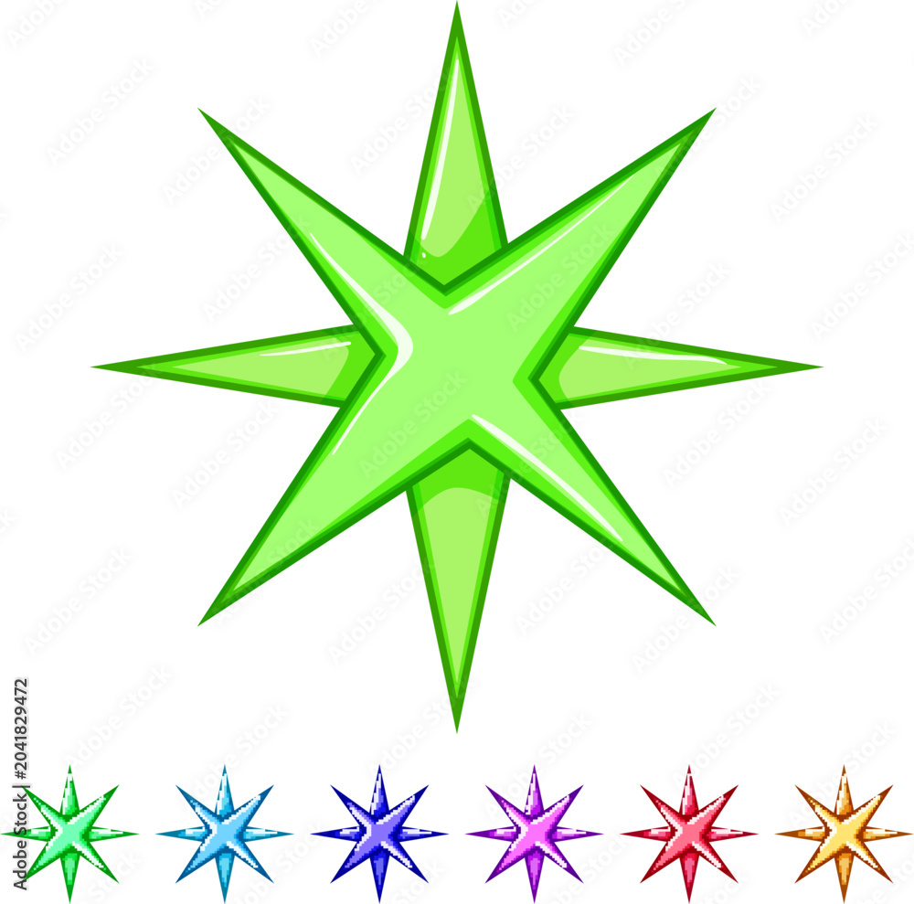 Obraz premium black star cartoon. symbol element, object shine, sparkle light black star sign colorful illustration