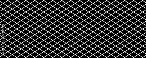 Net texture pattern on white background. Net texture pattern for backdrop and wallpaper. Realistic net pattern with black squares. Geometric background, vector Eps10