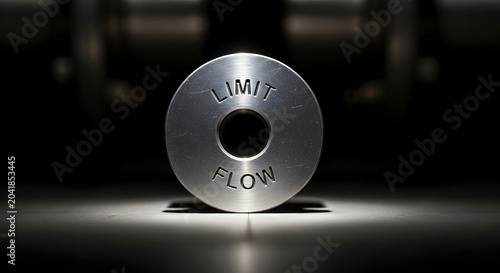 Limit Flow Resource Control Concept Symbolizing Capacity Management Efficiency Optimization and Sustainable Operations