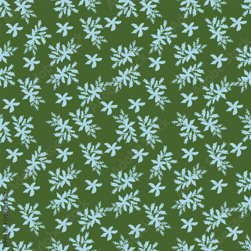 seamless snowflakes pattern