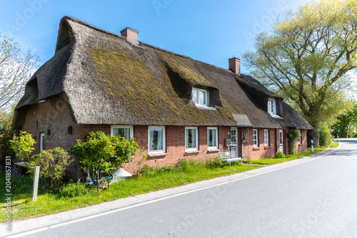 Reetdachhaus auf Pellworm.