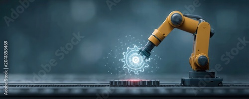 The machine operates with artificial intelligence while a smart model and algorithm provide deep automation, efficiency, and optimization now.