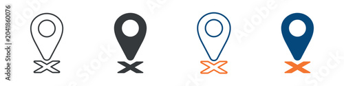 Fotografija Position Icon Set Multiple Style Collection