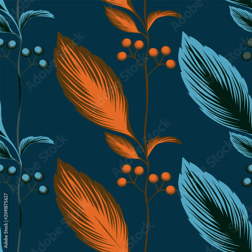 Abstract Elegance Seamless pattern with floral background