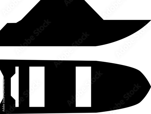 Schilderij op canvas Vector illustrations of various types and kinds of boats, motorboats, ships and speedboats