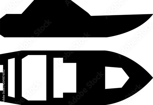 Fotografia Vector illustrations of various types and kinds of boats, motorboats, ships and speedboats
