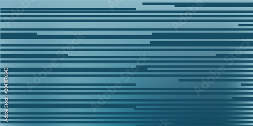 Fotografie Abstract Blue Horizontal Lines Pattern Background Design.