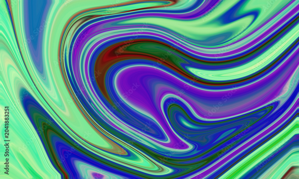 Fototapeta premium Abstract swirling colorful liquid pattern