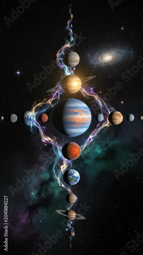 Abstract Alignment of Planets in Deep Outer Space