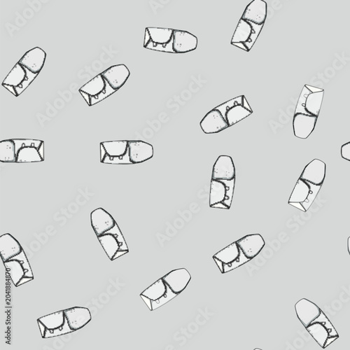 Konstfotografi seamless pattern cozy swaddle wrap cartoon