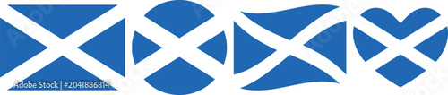Scotland flag illustrator country flags symbol National Collection International  Set