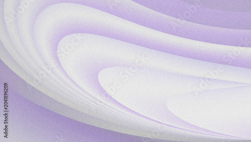 Soft purple and white abstract background with grainy texture, smooth flowing gradient waves, and organic curves.