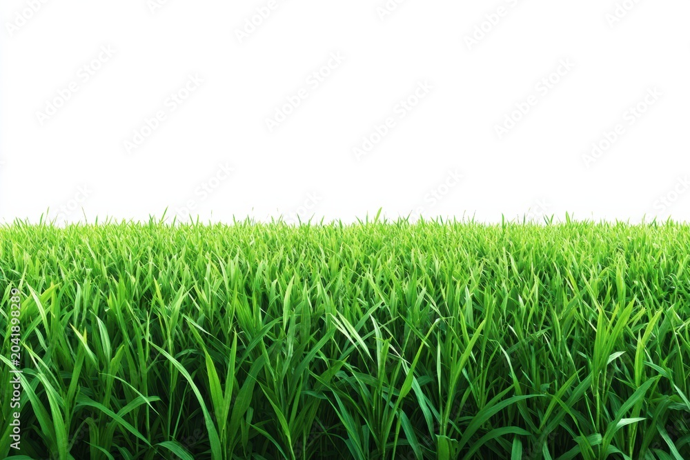 Obraz premium Green grass fills the field under a clear sky during daylight hours