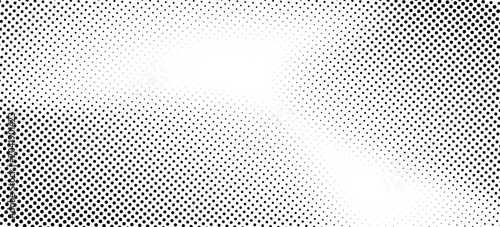 Foto Grunge halftone gradient background, symmetrical dot fade pattern, high contrast monochrome texture, urban print design, elegant abstract backdrop