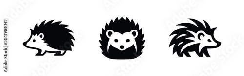Schilderij op canvas Adorable Wild Hedgehog Illustrations