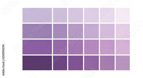 Monochromatic purple color gradient swatch palette grid with gradient swatches monochromatic spectrum abstract collection composition variation