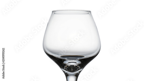 Tableau sur toile Clear glass brandy snifter with thick stem