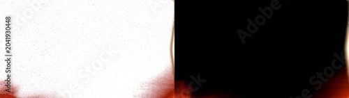 Fotografie Dynamic red and light grain texture overlay isolated on transparent background