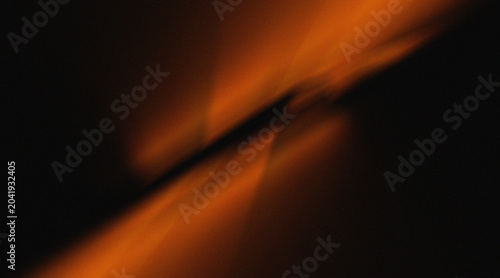 Abstract Orange Light Leak on Dark Texture, Fiery Glow Diagonal Split Background