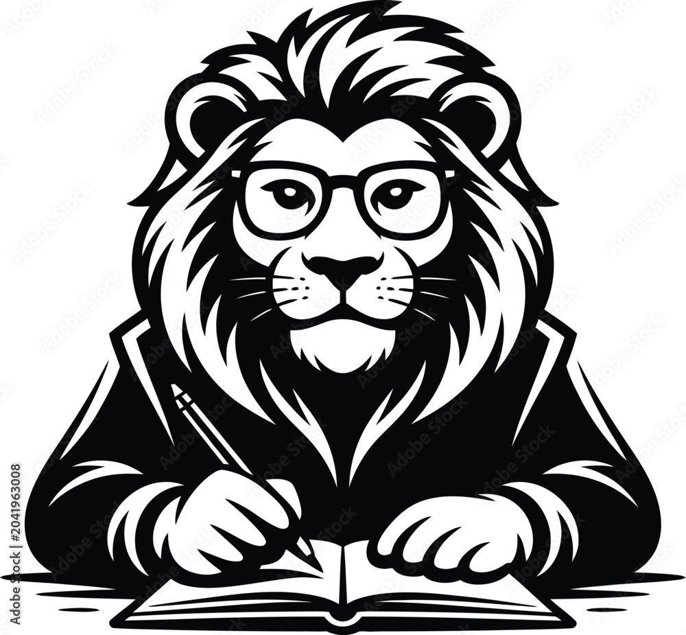 Fototapeta premium lion head vector