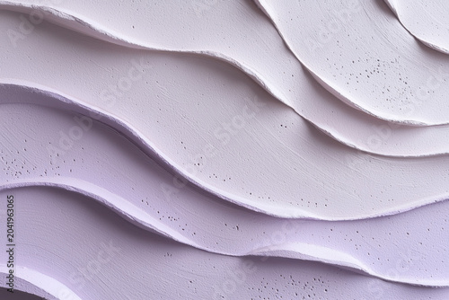Light pastel lavender abstract wave background, soft layered curve pattern with gentle texture and calm modern minimal style
