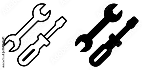 repair service wrench screwdriver icon