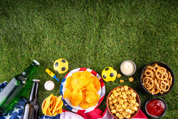International football soccer championship background