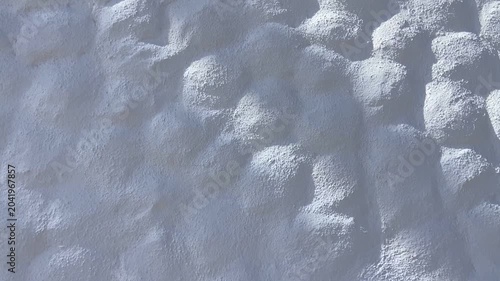 Abstract silhouette shadows of natural leaves tree branches falling on a white plaster wall background. Transparent blurry shadow in morning sunlight with copy space for text,4K