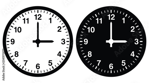 Fotografija two analog clocks silhouette clock face timepiece