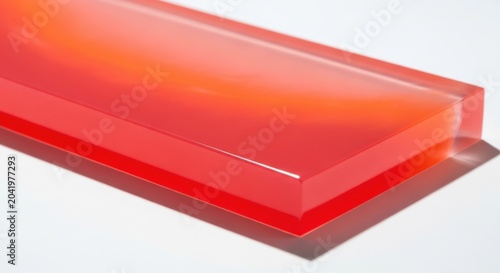 Smooth Resin Surface With Vibrant Coral And Salmon Gradient Colors