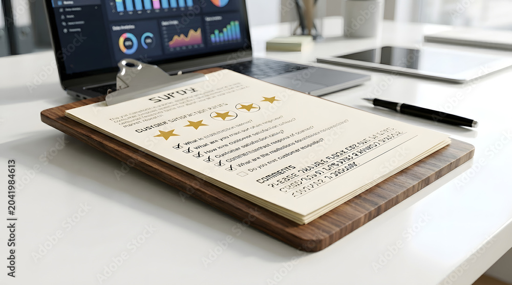 Obraz premium Customer Satisfaction Survey and Market Research Analysis