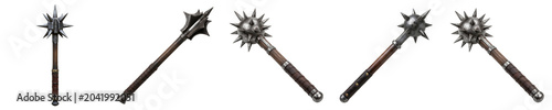 Tableau sur toile Traditional WooMedieval Morning Star Mace Collection - Spiked Iron Flail and War