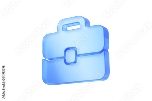 Business Briefcase Icon. Education, business, finance concept isolated on a white background