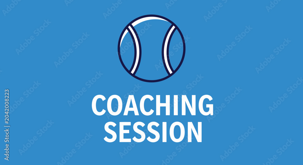 Fototapeta premium Tennis Coaching Session: Conceptual Graphic for Sports Training and Skill Development