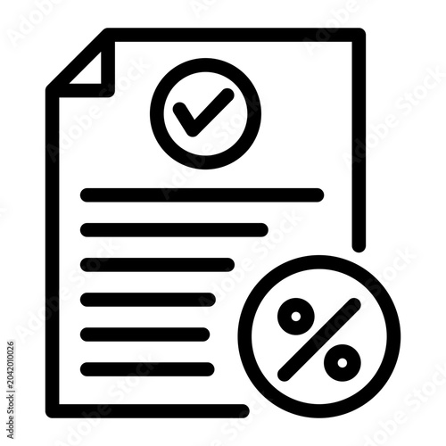 Фотография Loan closure line icon